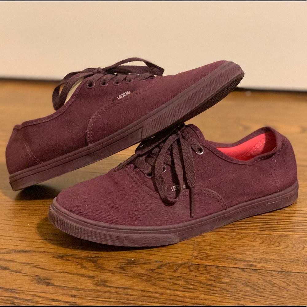 Maroon Monochromatic Lo Pro Classic Vans